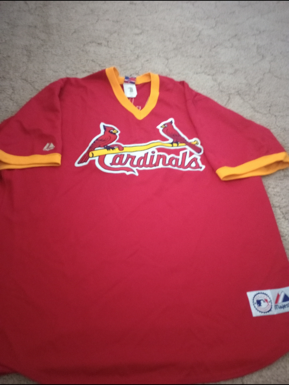 Albert Pujols Majestic 2x St. Louis Cardinals Red Jersey